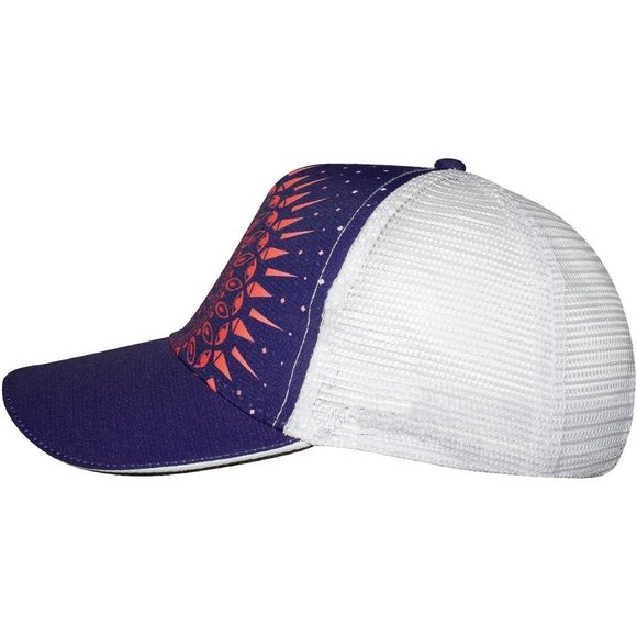 Men Women White and Purple Cool Baseball Snapback Cap